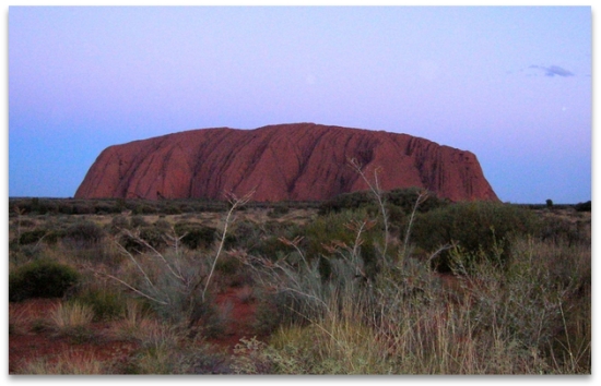 Photo of Uluru taken by Valerie Barrow