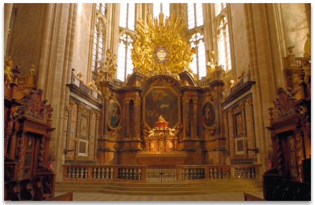 The High Altar in the Basilica of St Mary Magdalene at St Maximin
