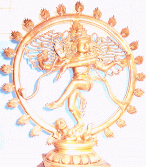 The Golden Dancing Lord Shiva