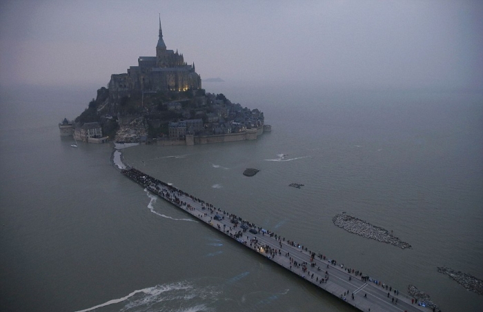 Mont St Michel in the Supertide