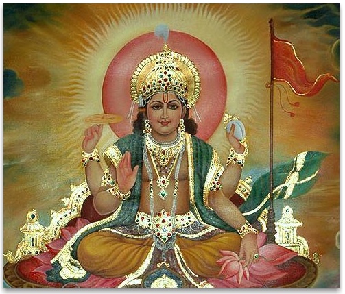 Hindu Sun God Savitri (sometimes called Surya)