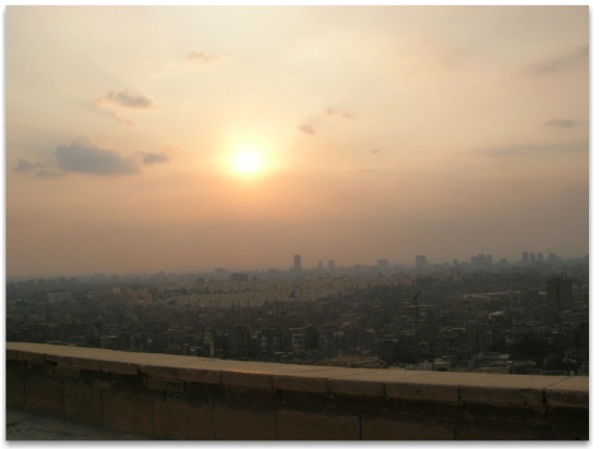 Photo of scene overlooking Cairo