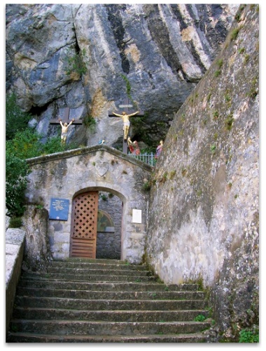 Entrance to the Abbey at la Sainte-Baume