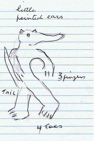 Draco-Reptilian image found at Cave Hill