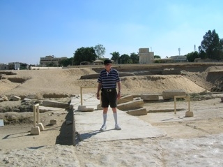 John Barrow at the Sphinx Temple landing