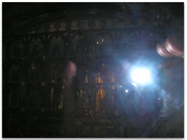 Valerie's photo of the Shrine in the Crypt at the Basilica of St Mary Magdalene at Saint-Maximin