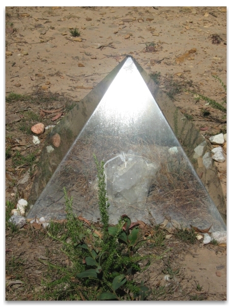 Crystal in Pyramid at Canyonleigh