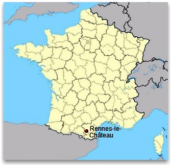 location of Rennes-le-Chateau in France