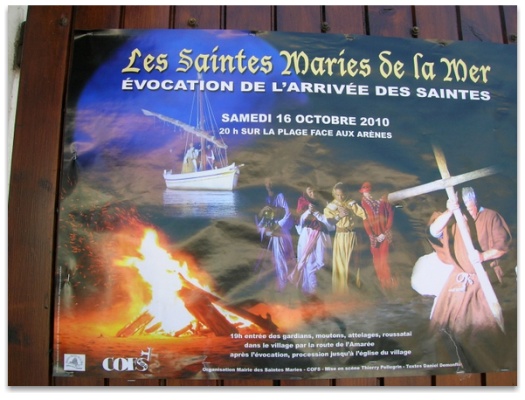 Renactment notice - Evocation of the arrival of Les Saintes Maries de la Mer