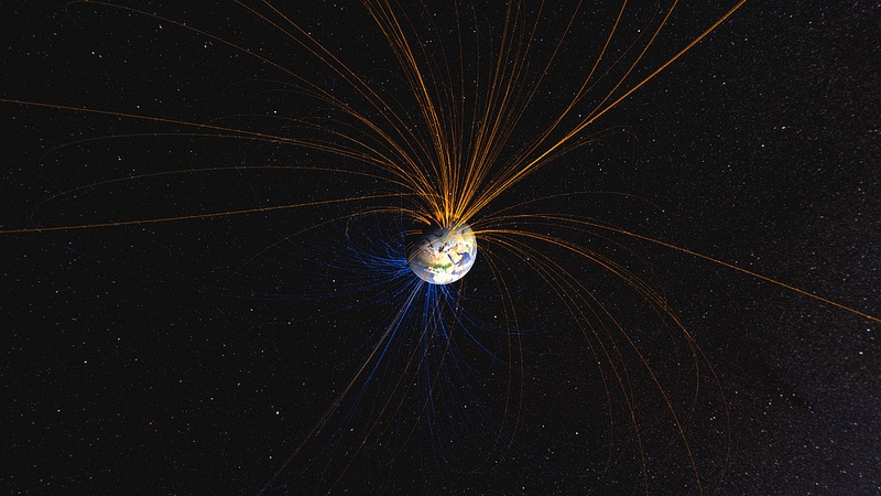 Earth Magnetic Fields by NASA
