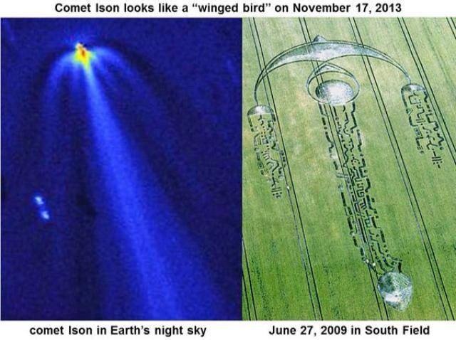 Comet Ison Crop Circle