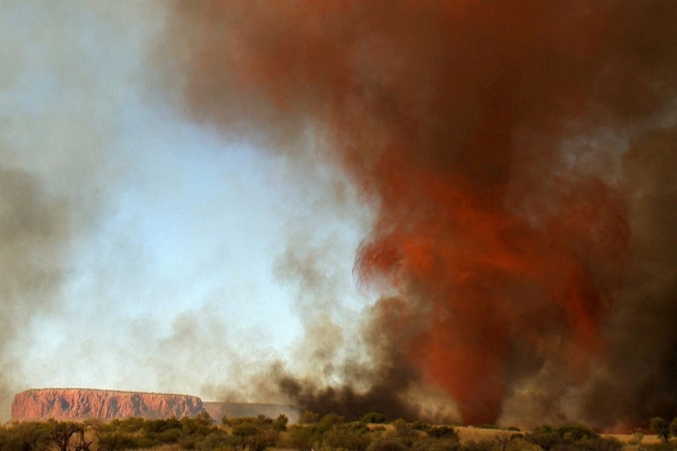 Fire Tornado caputured by film maker Chris Tangey