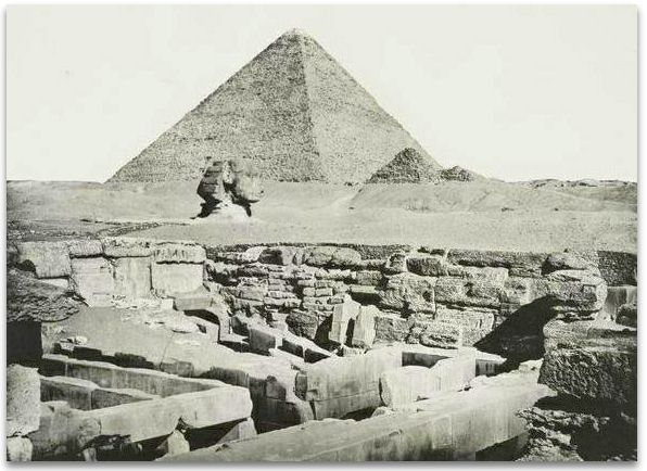 The Great Sphinx buried in sand
