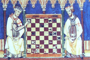 templars playing chess