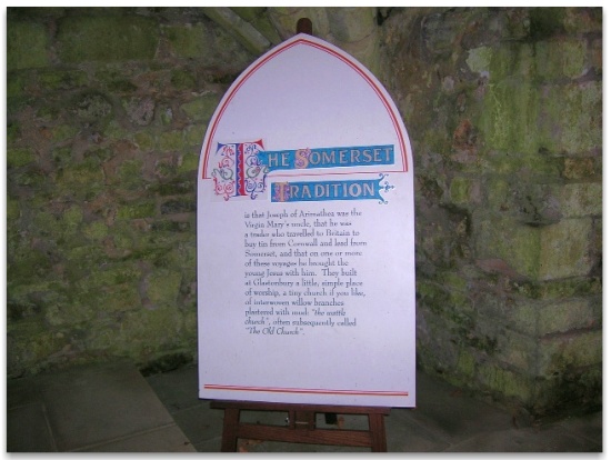 Commemoration of Joseph of Arimathea and Somerset at Glastonbury Abbey