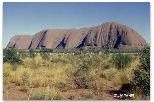 Photo of the Eastern Side of Ayers Rock - Uluru