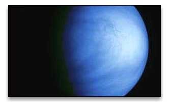 Image of Venus captured by the Gallileo spacecraft
