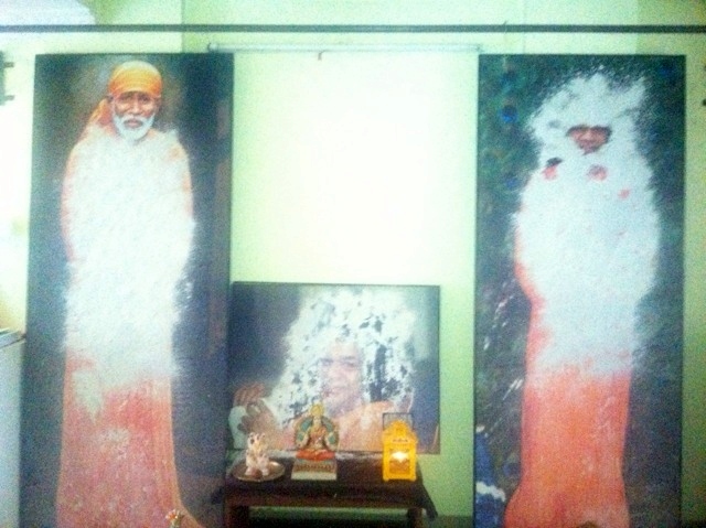 Vibhuti on picture of Sai Baba