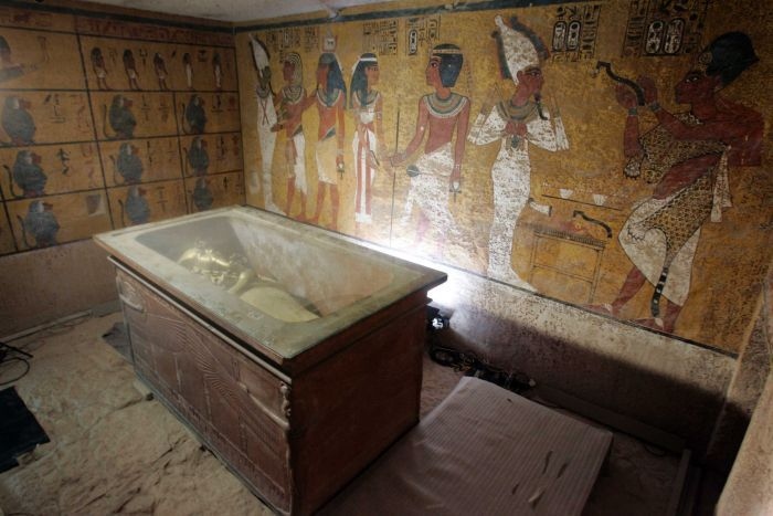 King Tutankhamun's tomb in the Valley of Kings in Luxor, Egypt.
